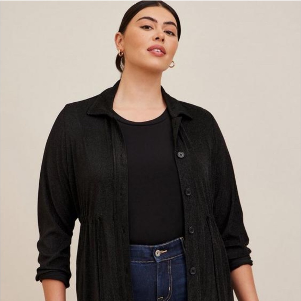 Lurex Crepe Anorak